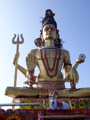 Magnificent Lord Shiva overlooking Omkareshwar